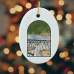 Italien Watercolor Sjö Como Julgransprydnad Keramik<br><div class="desc">Fånga skönheten och romantik i Sjö Como, Italien med denna fantastiska vattenfärgade keramiska ornament. Med en handmålad design som framkallar den lugn charmen hos en av Italiens mest typiska destinationer, är detta prydnadsföremål en perfekt för någon som besökte eller firade sin smekmånad där. Vare sig det är ett speciellt minnesmärke...</div>