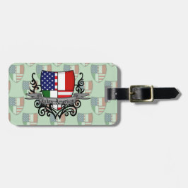 Italienare-Amerikanen skyddar flagga Bagagebricka