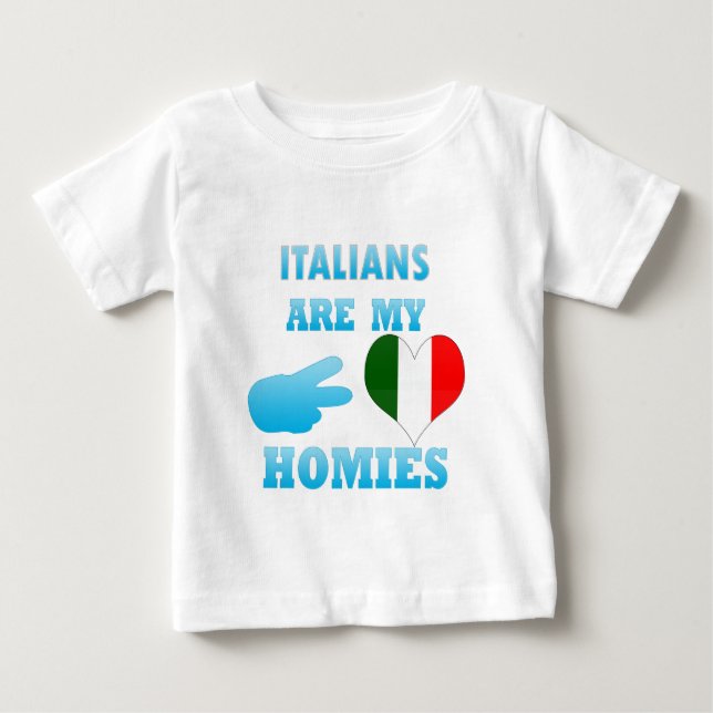 Italienare är min Homies T-shirt (Framsida)