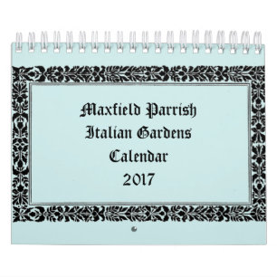 Italienare arbeta i trädgården vid Maxfield Kalender