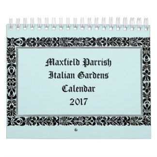 Italienare arbeta i trädgården vid Maxfield Kalender