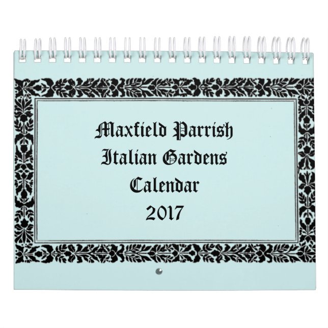 Italienare arbeta i trädgården vid Maxfield Kalender (Omslag)