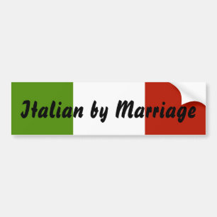 Italienare av giftermålbildekalet bildekal