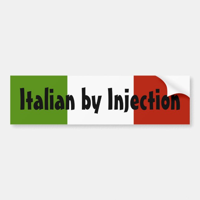 Italienare av injektionbildekalet bildekal (Framsidan)