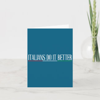 Italienare det bättre Italien Italia Illustration Kort