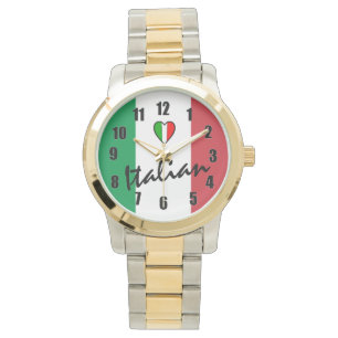 Italienare-Flagga av italien Armbandsur