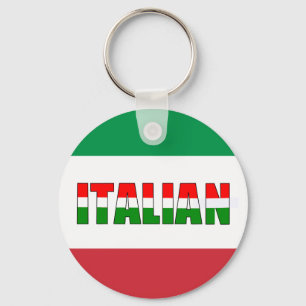 Italienare-Flagga av italien Nyckelring