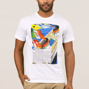Italienare fodrar ~ under denna flagga t shirt