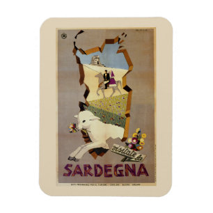 Italienare för besökSardinia vintage reser Magnet