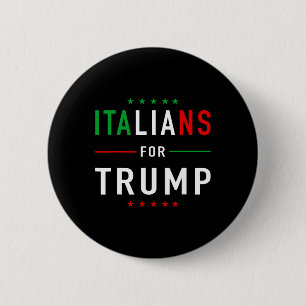 Italienare För Trump Taliano Supporter Donald Trum Knapp
