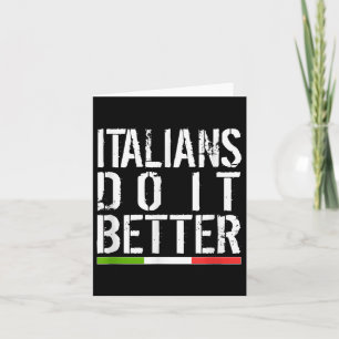 Italienare Gör Det Bättre Roligt Italien Italia Fl Kort