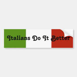 Italienare gör det den bättre bildekalet bildekal