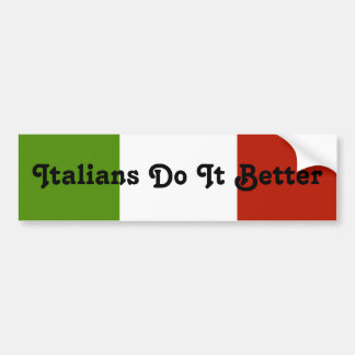 Italienare gör det den bättre bildekalet bildekal