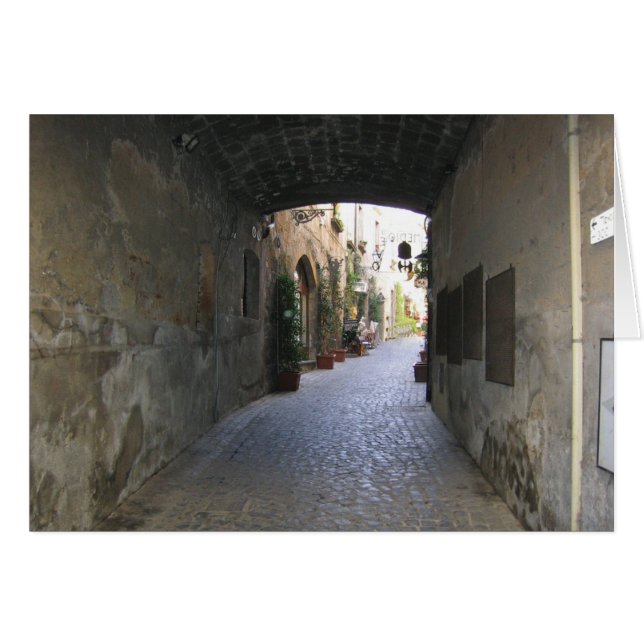 Italienare marknadsför kortet hälsningskort (Framsidan Horizontal)