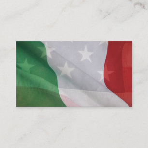 Italienare- och USA flaggavisitkort Visitkort