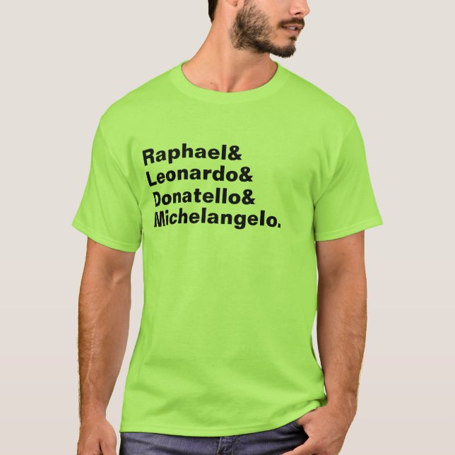 Italienare styr skjortan tee (Framsida)