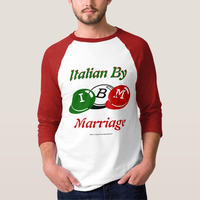 Italienare vid giftermål t-shirt (Framsida)