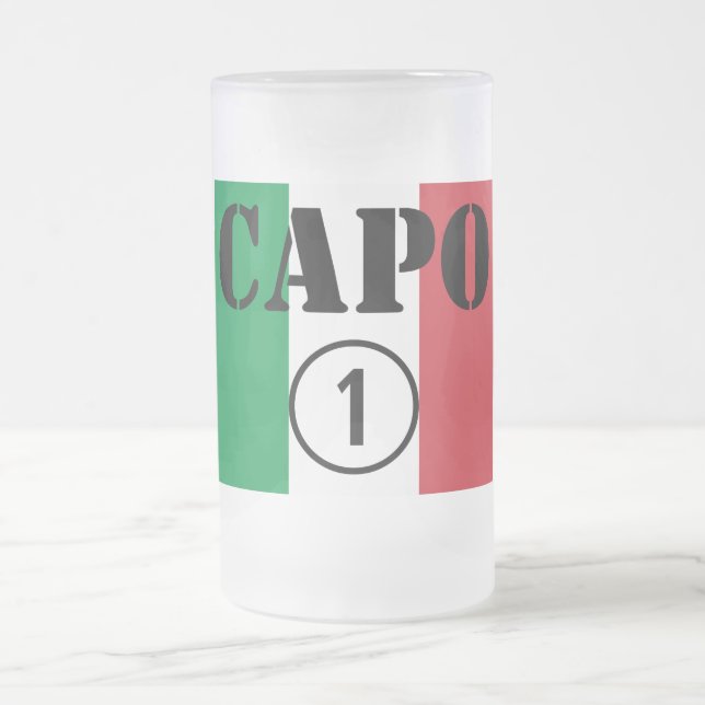 Italienarechefer: CapoNumero Uno Frostat Ölglas (Center)