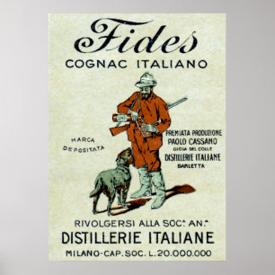 ItalienareCognac affisch 1905