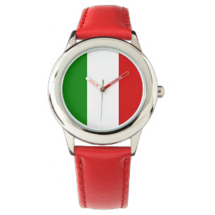 Italienbarnklocka - flagga av italien armbandsur