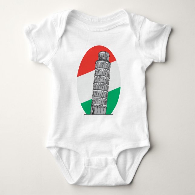 Italienbenägenhettorn av Pisa Tröja (Framsida)