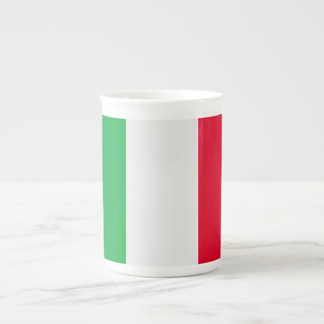 Italienflagga Benporslin Mugg (Framsidan)