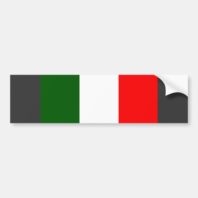 Italienflagga Bildekal (Framsidan)
