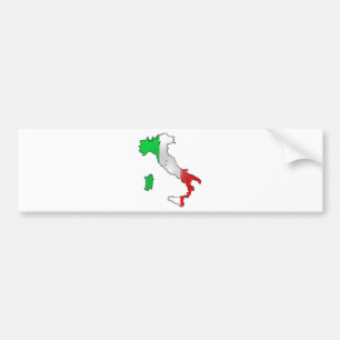 Italienflagga Bildekal