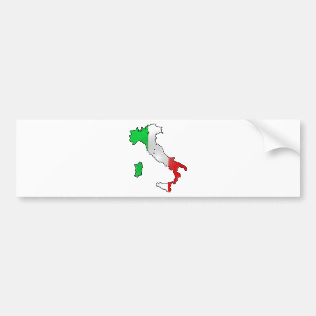 Italienflagga Bildekal (Framsidan)