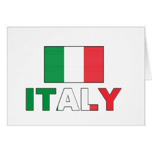 Italienflagga Hälsningskort