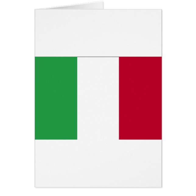 ITALIENFLAGGA HÄLSNINGSKORT (Framsidan)