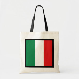Italienflagga hänger lös tygkasse