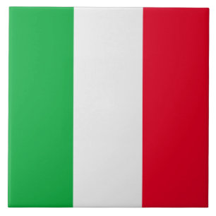 Italienflagga Kakelplatta