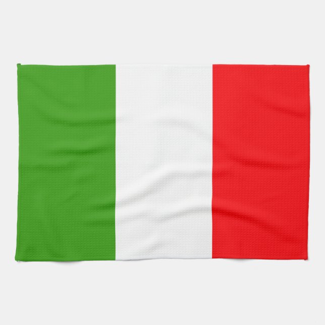 Italienflagga Kökshandduk (Horisontell)