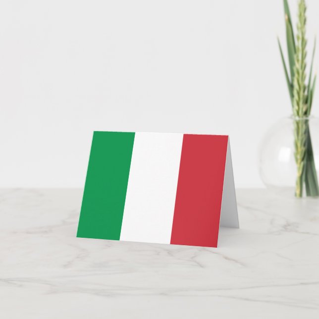 Italienflagga Kort (Framsida)