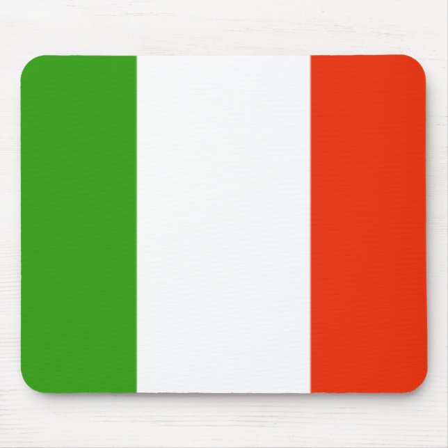 Italienflagga Mousepad Musmatta (Framsidan)