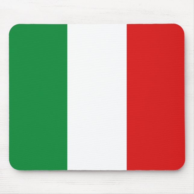 Italienflagga Mousepad Musmatta (Framsidan)