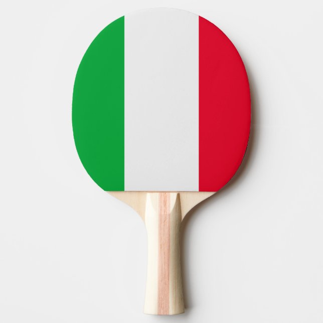 Italienflagga Pingisracket (Framsidan)