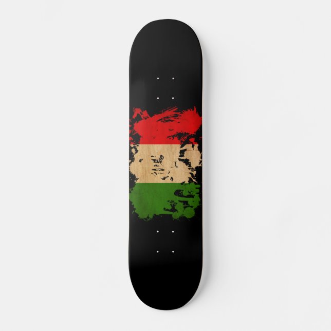 Italienflagga Skateboard Bräda 21,5 Cm (Framsida)