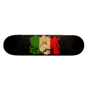 Italienflagga Skateboard Bräda 21,5 Cm