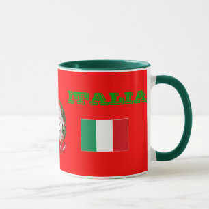 ITALIENflagga & vapensköldmugg Mugg