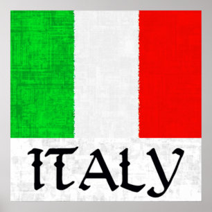 ITALIENFLAGGAaffisch Poster