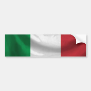 Italienflaggabildekal Bildekal