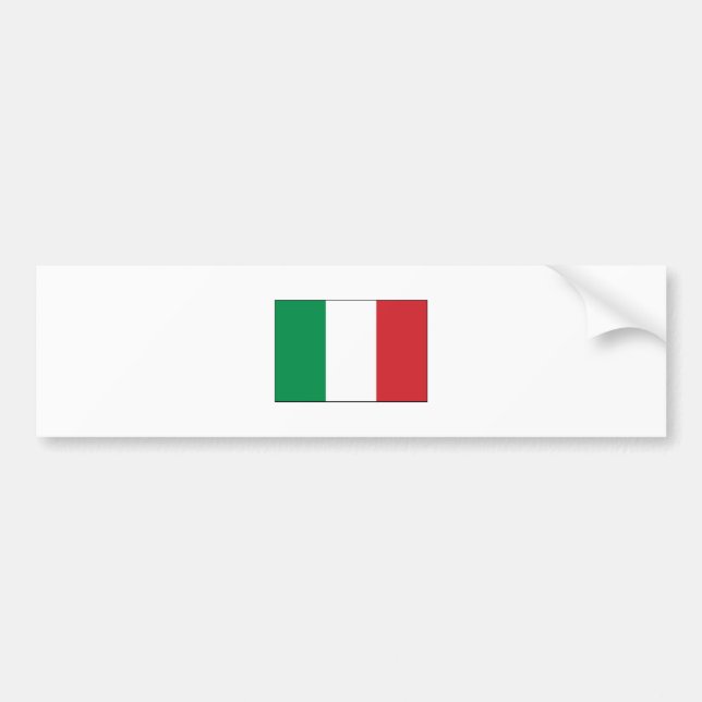 ItalienFLAGGAinternationell Bildekal (Framsidan)