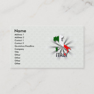 Italienflaggakarta 2,0 visitkort
