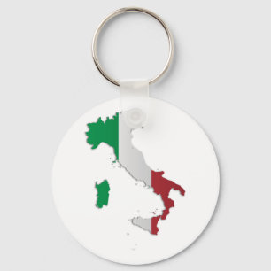 Italienflaggakarta Nyckelring