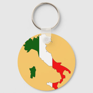 Italienflaggakarta Nyckelring
