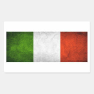 Italienflaggaklistermärke Rektangulärt Klistermärke