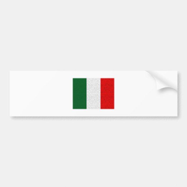 Italienflaggaormen flår bildekal (Framsidan)