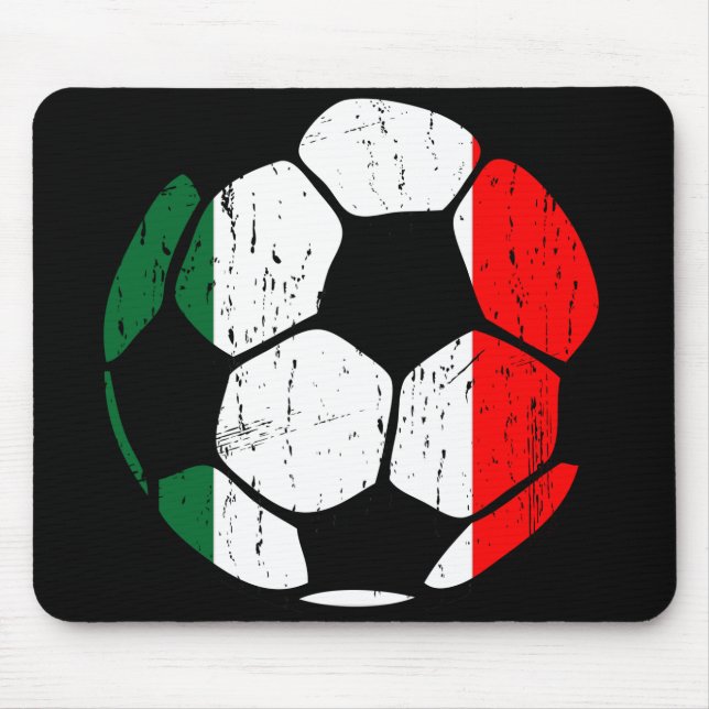 Italienfotbollboll Mousepad Musmatta (Framsidan)